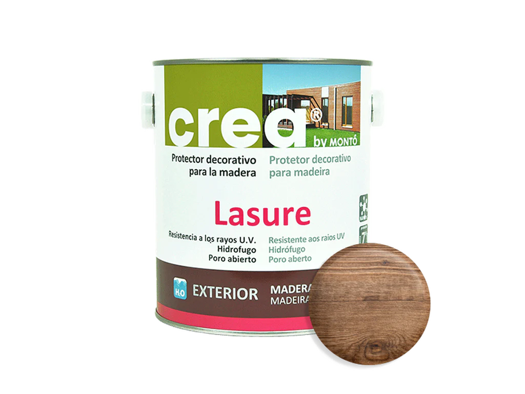 Crea Lasure Satinado | Protector al Agua para Madera | Acabado Poro Abierto con Protección UV - Image 2