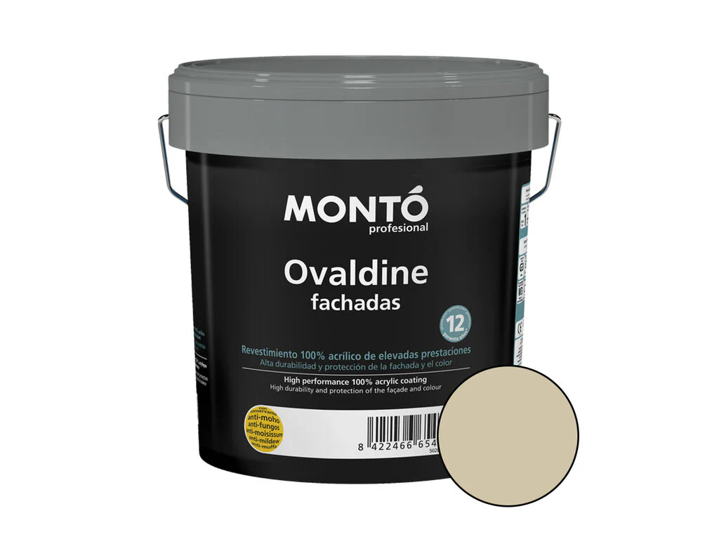 Pintura de fachadas premium: Ovaldine Fachadas (4 Litros). Coloreable - Image 9