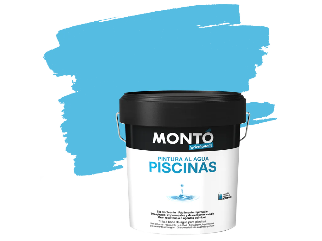 Pintura Blanca para Piscinas Bricolovers | Base Agua, Resistente al Cloro y Agua Salada, Acabado Semimate y Antialgas | Ideal para Piscinas de Hormigón o Cemento (Blanco Caribe o Azul Polinesia) - Image 5